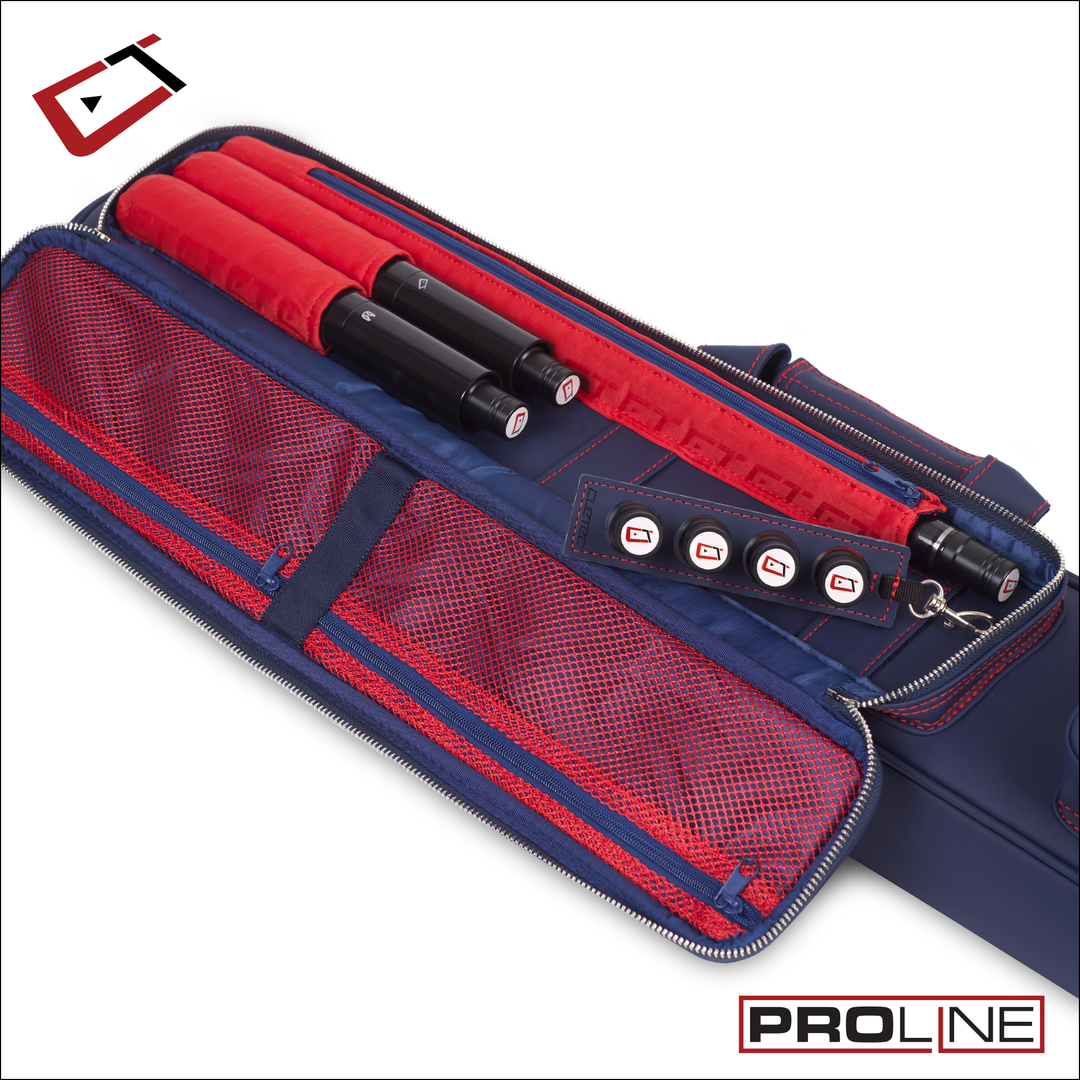 Cuetec Pro Line 4×8 Case – Navy (Soft)