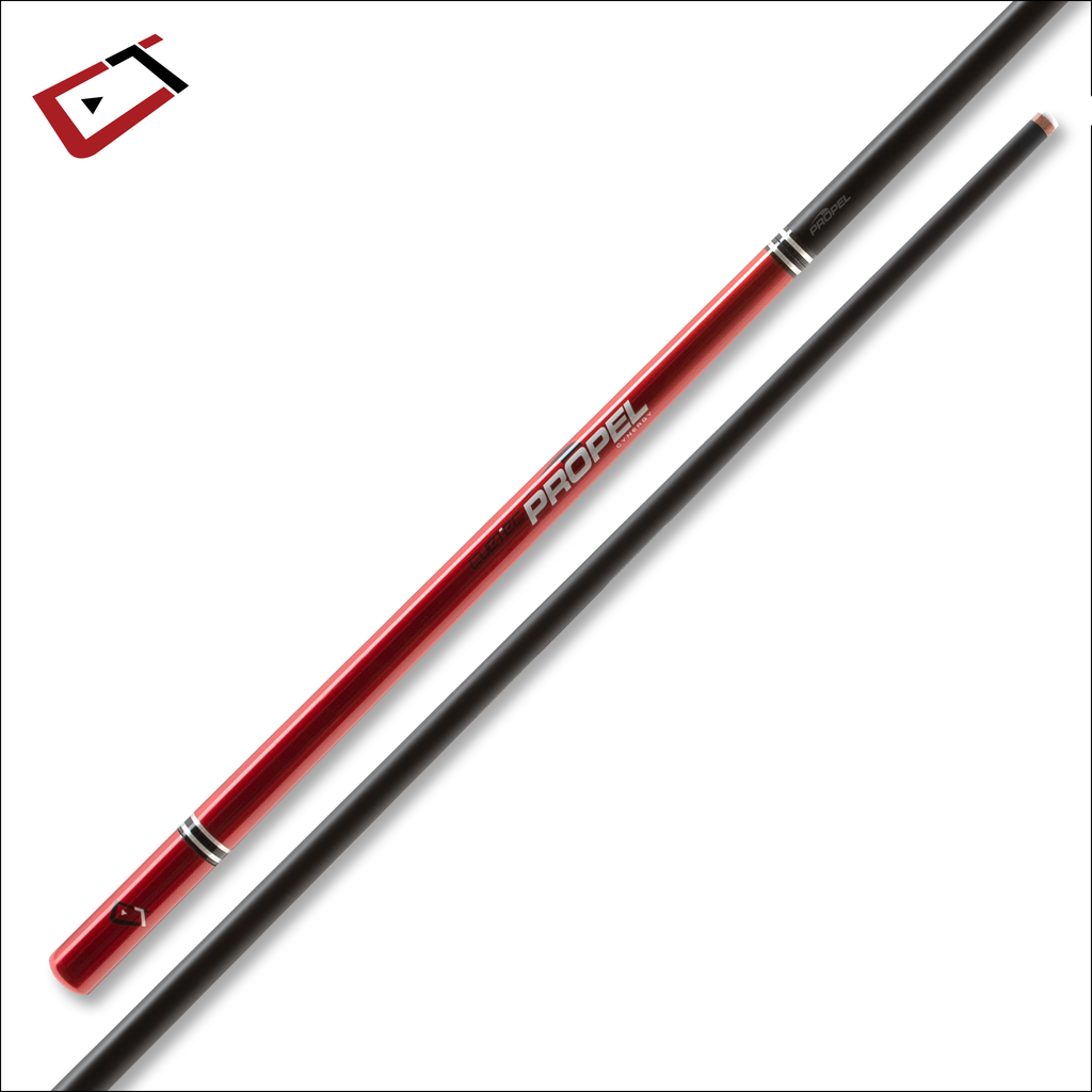 Cuetec Cynergy Propel Jump Cue – Ruby Red | Carbon Fiber