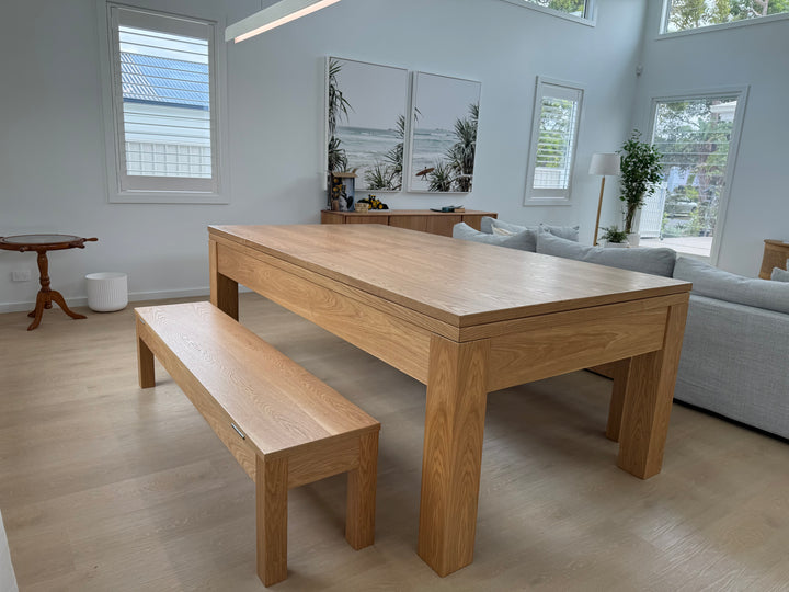 Taylor Dining Bench – Timber Finish with Internal Storage