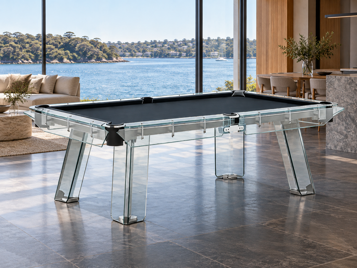 Halo Glass Pool Table – Premium Designer Series by 1066 Billiards