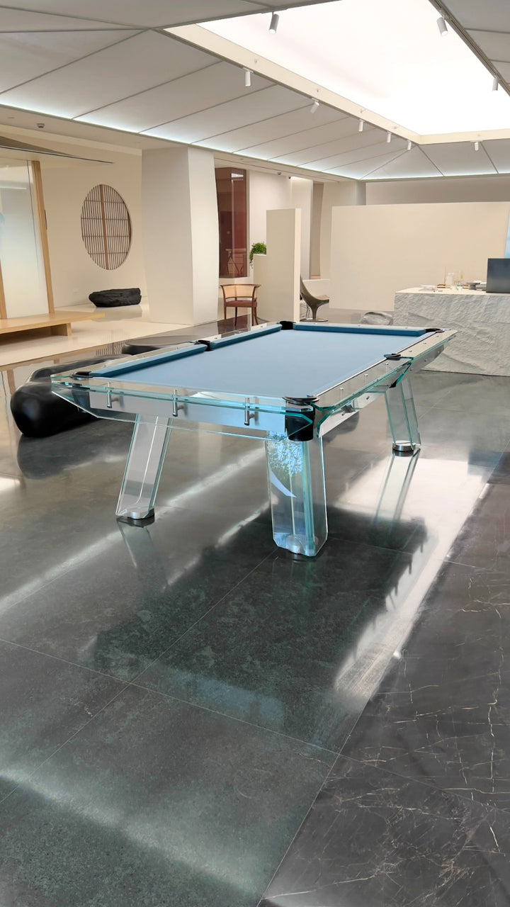 Halo Glass Pool Table – Premium Designer Series by 1066 Billiards