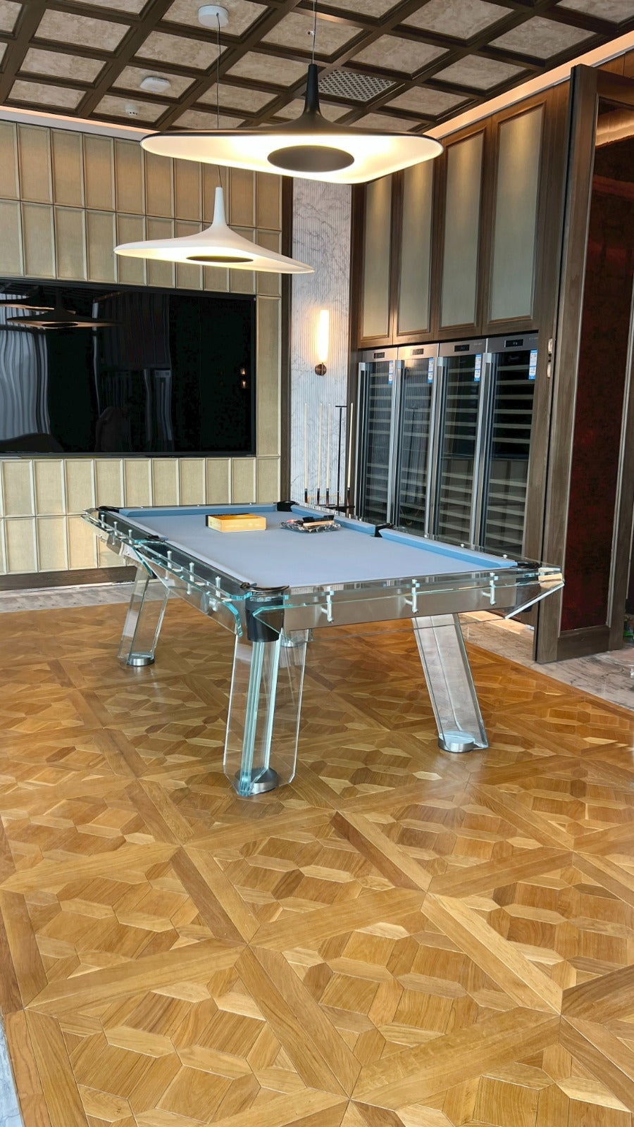 Halo Glass Pool Table – Premium Designer Series by 1066 Billiards