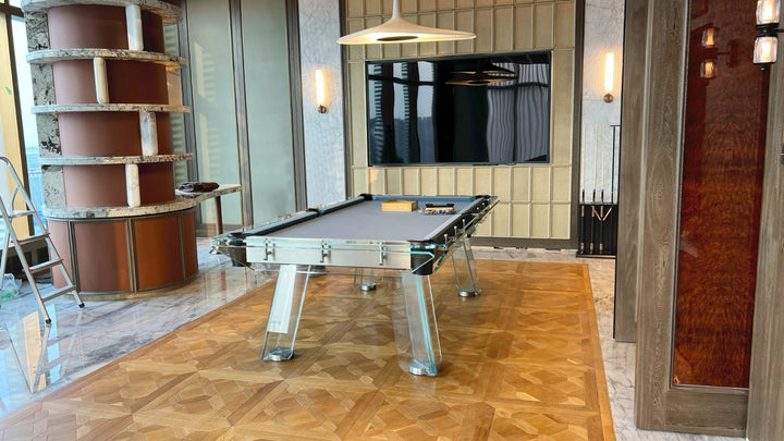 Halo Glass Pool Table – Premium Designer Series by 1066 Billiards
