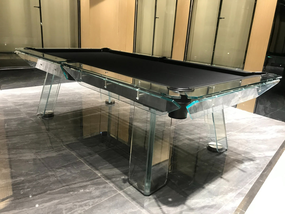 Halo Glass Pool Table – Premium Designer Series by 1066 Billiards