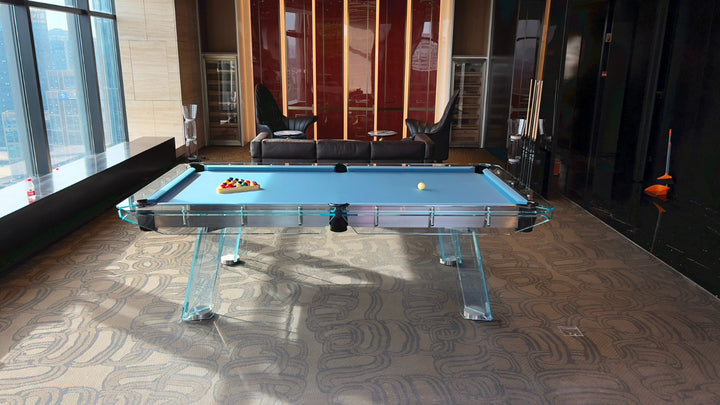 Halo Glass Pool Table – Premium Designer Series by 1066 Billiards