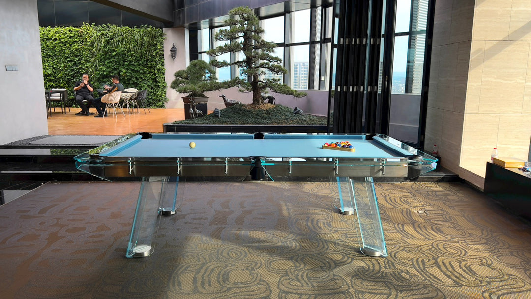 Halo Glass Pool Table – Premium Designer Series by 1066 Billiards