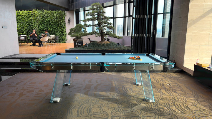 Halo Glass Pool Table – Premium Designer Series by 1066 Billiards