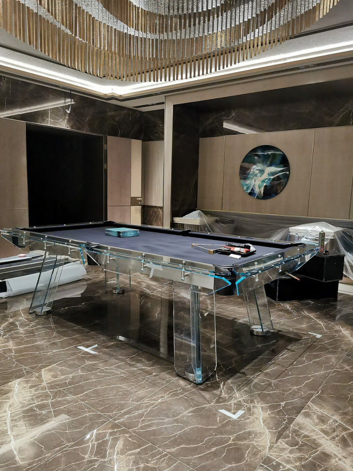 Halo Glass Pool Table – Premium Designer Series by 1066 Billiards