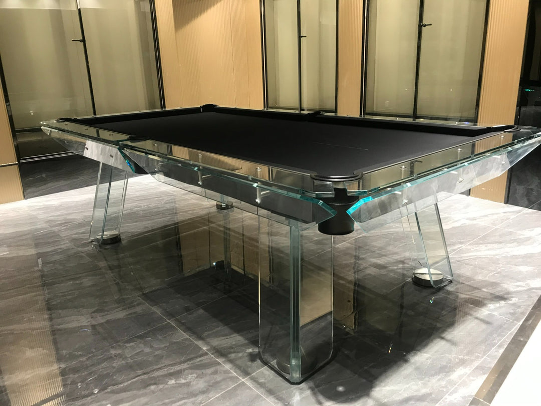Halo Glass Pool Table – Premium Designer Series by 1066 Billiards