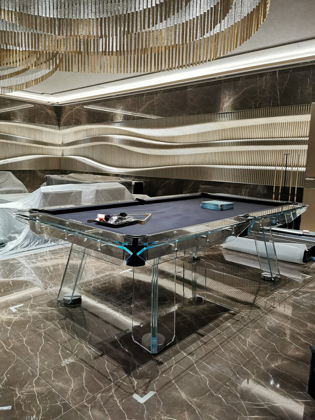 Halo Glass Pool Table – Premium Designer Series by 1066 Billiards