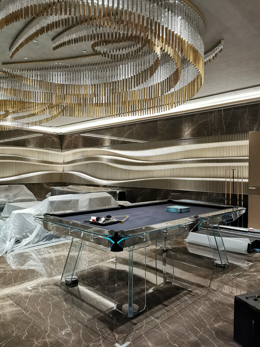 Halo Glass Pool Table – Premium Designer Series by 1066 Billiards
