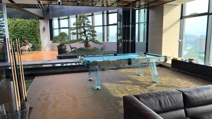 Halo Glass Pool Table – Premium Designer Series by 1066 Billiards