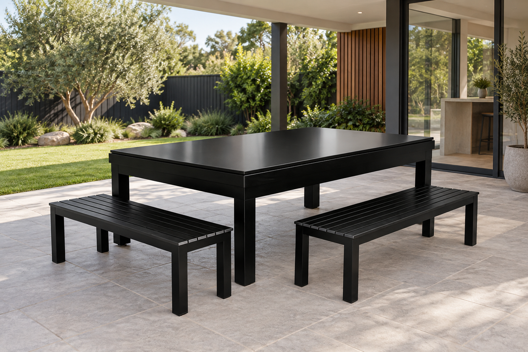 Mirage Outdoor Pool Table Dining Options – Dining Top & Bench Seats
