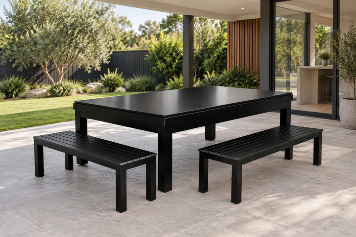 Mirage Outdoor Pool Table Dining Options – Dining Top & Bench Seats