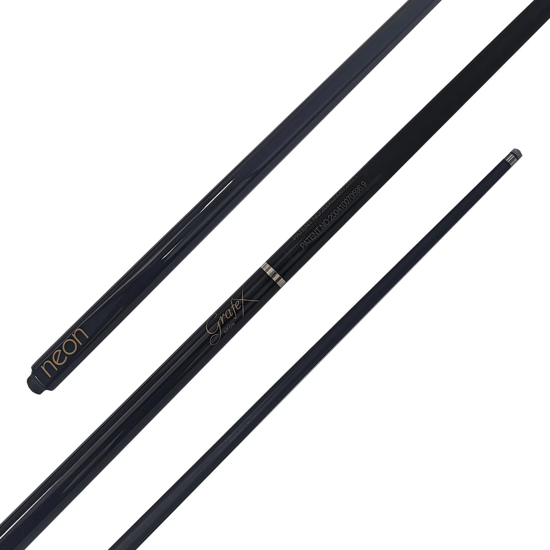 GRAFEX NEON JUNIOR GRAPHITE POOL CUE - 52" - BLACK