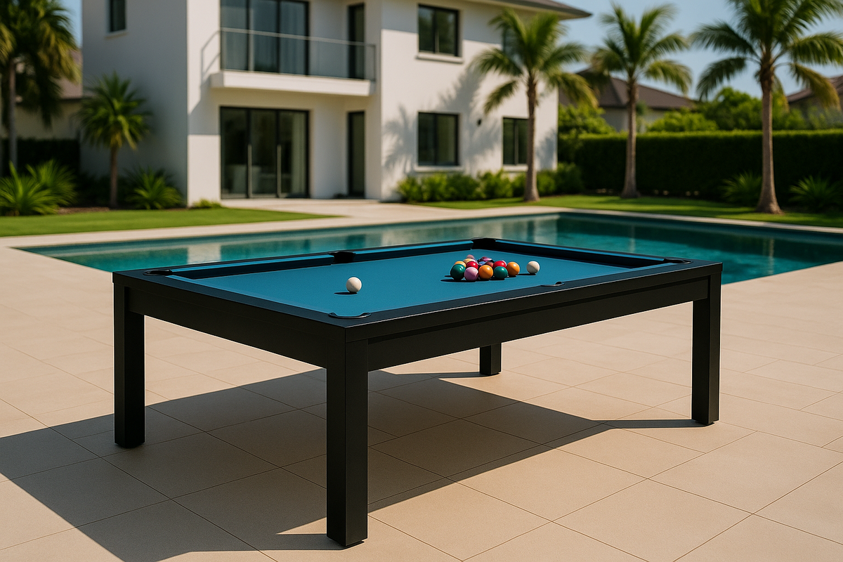 Mirage Pool Table Mirage 8ft Outdoor Pool Table – Slate, Weatherproof, Premium – The ...