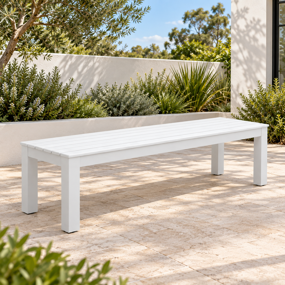 Outdoor Aluminium Bench Seat – Suits Oasis & Mirage Pool Tables
