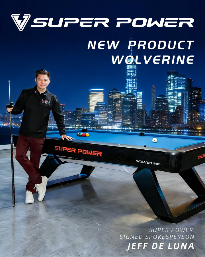 SUPER POWER Wolverine Volcano 9ft Tournament Pool Table
