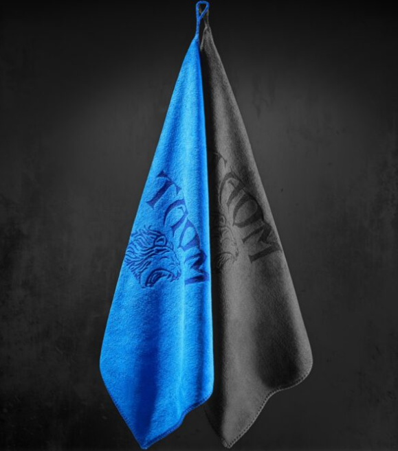 Taom Billiards Towel Black and Blue